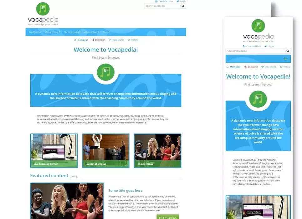 MediaWiki Chameleon skin that has been customized