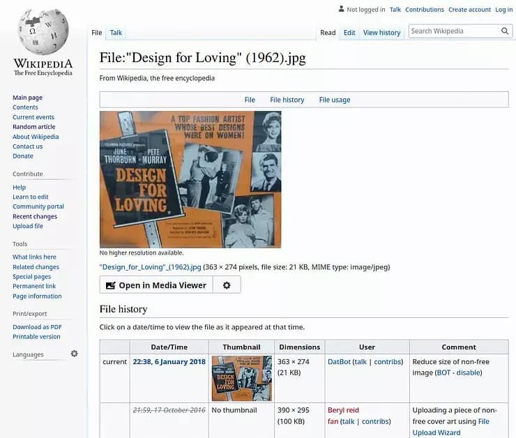 mediawiki file namespace page example