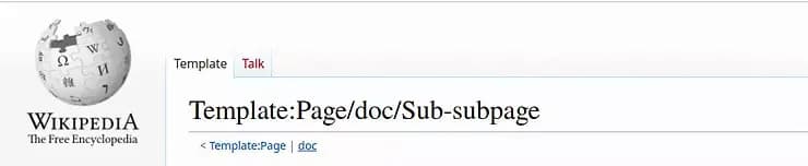 navigation hierarchy example in mediawiki